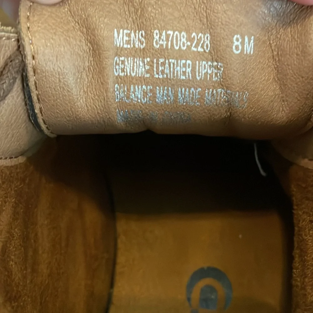 Nunn Bush Men's Shoe Size 8M Camel Lancaster Plain Toe Chukka Boots 8470…